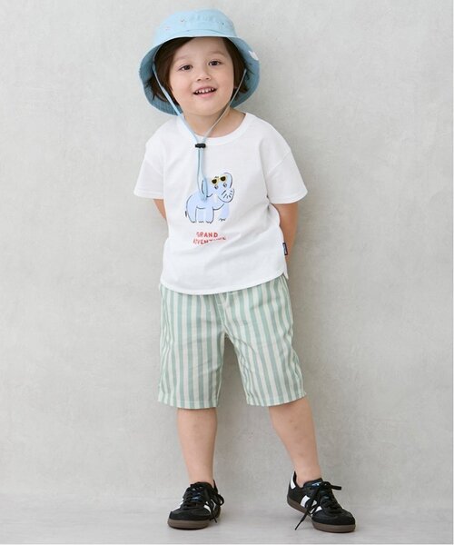 petit main(プティマイン)の「総柄サファリハット(ハット・キッズ・アイボリー/ライトベージュ/ネイビー/ターコイズブルー系・52cm/50cm/54cm)」の16枚目の写真