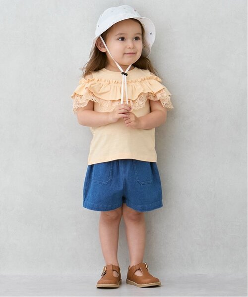 petit main(プティマイン)の「総柄サファリハット(ハット・キッズ・アイボリー/ライトベージュ/ネイビー/ターコイズブルー系・52cm/50cm/54cm)」の18枚目の写真