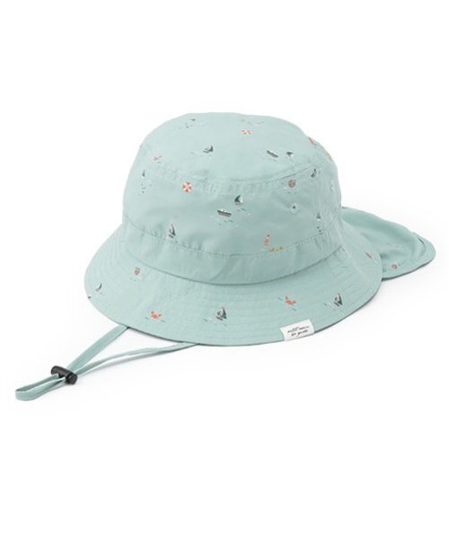 petit main(プティマイン)の「総柄サファリハット(ハット・キッズ・アイボリー/ライトベージュ/ネイビー/ターコイズブルー系・52cm/50cm/54cm)」の22枚目の写真