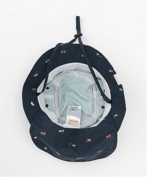 petit main(プティマイン)の「総柄サファリハット(ハット・キッズ・アイボリー/ライトベージュ/ネイビー/ターコイズブルー系・52cm/50cm/54cm)」の9枚目の写真