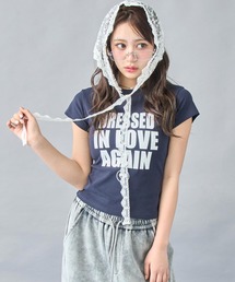メッセージ ロゴ ストレッチ Tシャツ