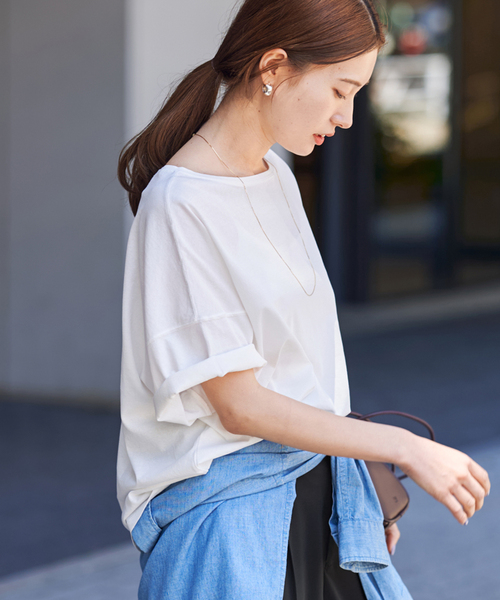 FRAMeWORKドライタッチコットンS/S-Tee2 セール】≪追加≫ドライタッチコットンS/S-Tee2（Tシャツ/カットソー