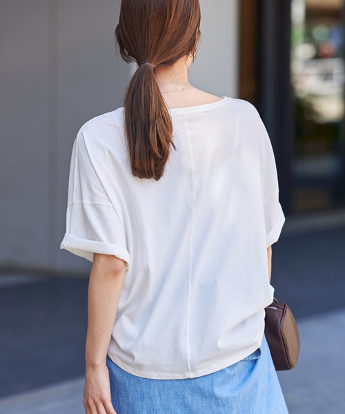 tシャツ 「追加」ドライタッチコットンS/S-Tee2 レディース FRAMeWORK tシャツ 「追加」ドライタッチコットンS/S-Tee2