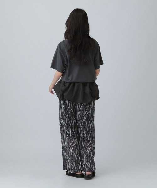 LEPSIM（レプシィム）の「裾バルーンドロストプルオーバー　574405（Tシャツ/カットソー・レディース・グレイッシュベージュ/グリーン/オフホワイト/チャコールグレー・FREE）」の17枚目の写真