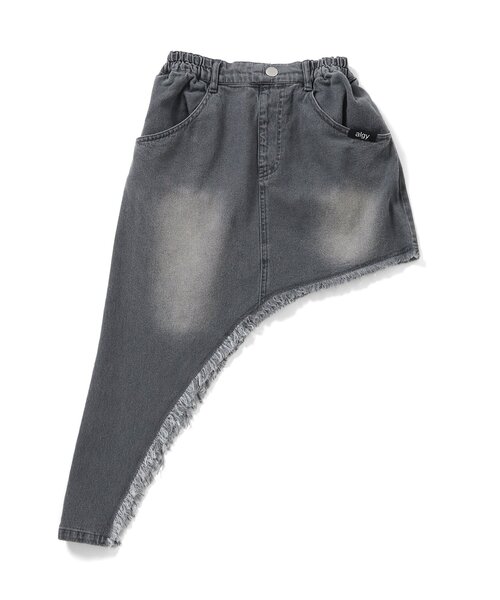 algy（アルジー）の「アシメデニムスカート（デニムスカート・キッズ・サックスブルー/グレー・MEDIUM/X-SMALL/XX-SMALL/SMALL）」の9枚目の写真