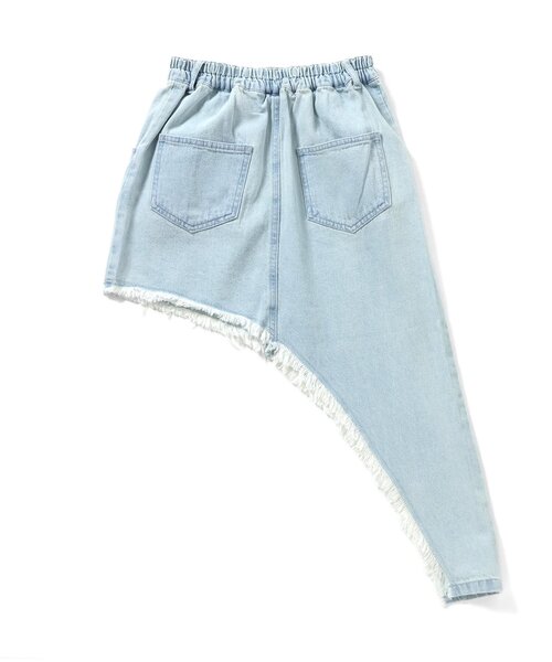 algy（アルジー）の「アシメデニムスカート（デニムスカート・キッズ・サックスブルー/グレー・MEDIUM/X-SMALL/XX-SMALL/SMALL）」の11枚目の写真