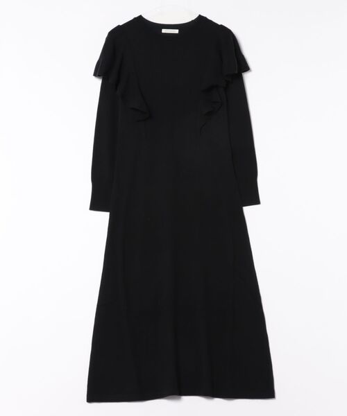 DESIGNWORKS(デザインワークス)の「ラッフルニットワンピース(ワンピース・レディース・ホワイト/ブラック・38)」の16枚目の写真