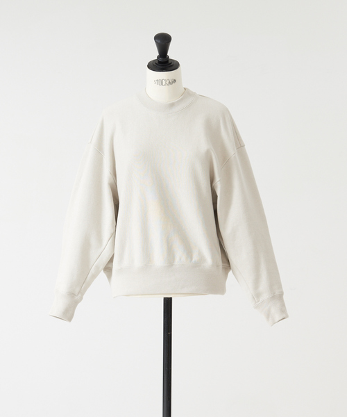 DESIGNWORKS（デザインワークス）の「裏毛ショート丈プルオーバー（Tシャツ/カットソー・レディース・グレイッシュベージュ/オレンジ・38）」の7枚目の写真