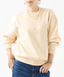 裏毛ショート丈プルオーバー