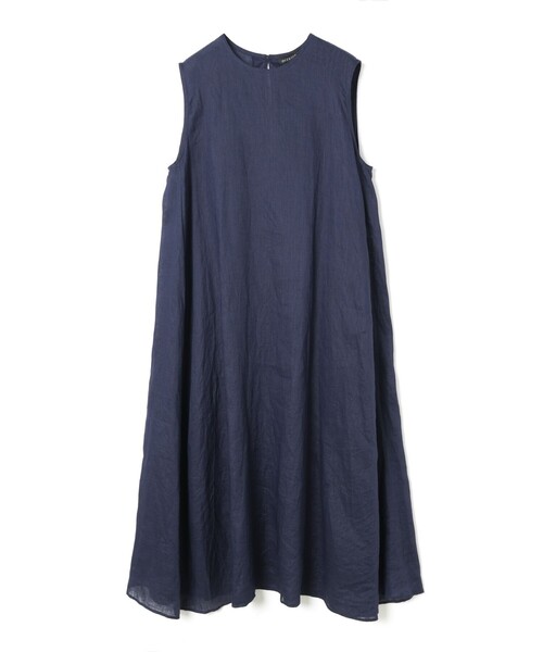 mizuiro ind リネンノースリーブワンピース