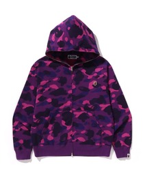 A BATHING APE(AxCVOGCv)ONE POINT COLOR CAMO CROPPED  FULL ZIP HOODIE(p[J[)