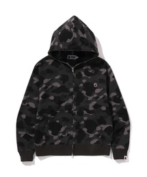 A BATHING APE(AxCVOGCv)ONE POINT COLOR CAMO CROPPED  FULL ZIP HOODIE(p[J[)