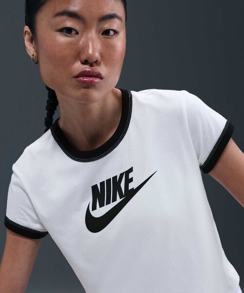 【入手困難】ナイキ NIKE バイシクル リンガーTシャツ #940 楽天市場】ナイキ ウィメンズ NSW リンガー VNTG RU S/S Tシャツ