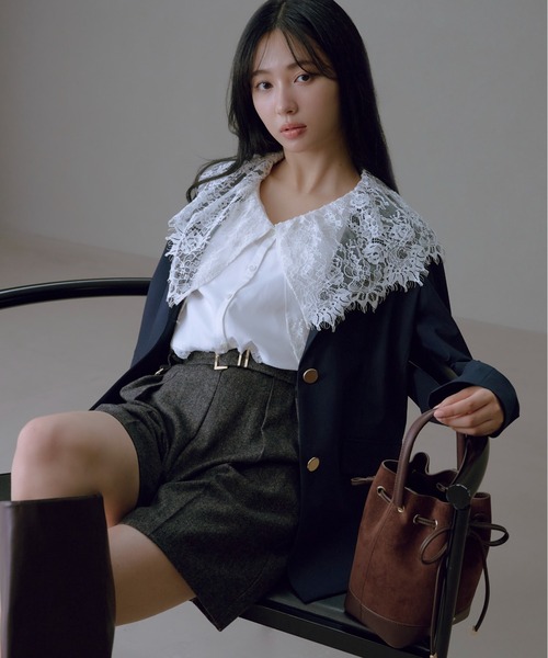 FRAY I.D（フレイアイディー）の「スエードリボンバッグ（ショルダーバッグ・レディース・ブラウン・F）」の2枚目の写真