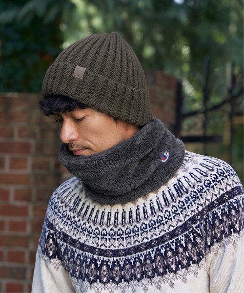 ikka（イッカ）の「ワイドリブニットワッチ（ニットキャップ/ビーニー・メンズ・ライム/ブラック/グレー/チャコールグレー/オフホワイト・FREE）」の13枚目の写真