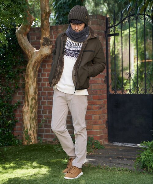 ikka（イッカ）の「ワイドリブニットワッチ（ニットキャップ/ビーニー・メンズ・ライム/ブラック/グレー/チャコールグレー/オフホワイト・FREE）」の17枚目の写真