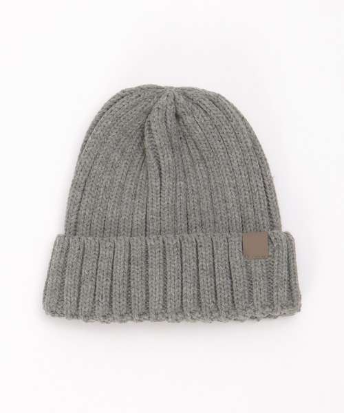 ikka（イッカ）の「ワイドリブニットワッチ（ニットキャップ/ビーニー・メンズ・ライム/ブラック/グレー/チャコールグレー/オフホワイト・FREE）」の5枚目の写真