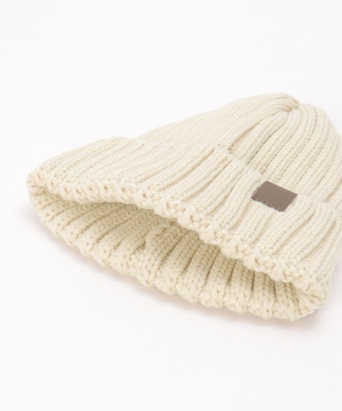 ikka（イッカ）の「ワイドリブニットワッチ（ニットキャップ/ビーニー・メンズ・ライム/ブラック/グレー/チャコールグレー/オフホワイト・FREE）」の7枚目の写真