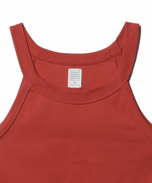 ESTNATION(エストネーション)の「GOOD PEOPLE GOOD STITCHING GOOD PRODUCT for ESTNATION / オーガニックコットン タンクトップ(タンクトップ・レディース・ブラウン/レッド/ネイビー/オフホワイト・FREE)」の6枚目の写真
