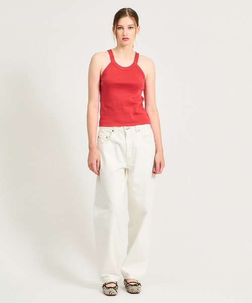 ESTNATION(エストネーション)の「GOOD PEOPLE GOOD STITCHING GOOD PRODUCT for ESTNATION / オーガニックコットン タンクトップ(タンクトップ・レディース・ブラウン/レッド/ネイビー/オフホワイト・FREE)」の10枚目の写真