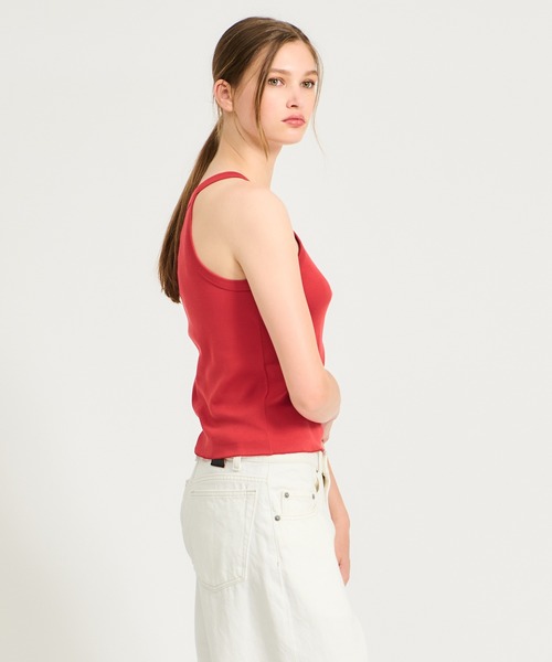 ESTNATION(エストネーション)の「GOOD PEOPLE GOOD STITCHING GOOD PRODUCT for ESTNATION / オーガニックコットン タンクトップ(タンクトップ・レディース・ブラウン/レッド/ネイビー/オフホワイト・FREE)」の8枚目の写真