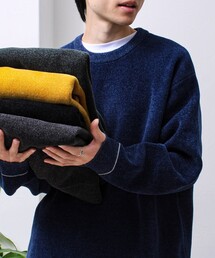 GLOSTER | 【昨年人気アイテム再登場！チクチクしないニット】モールダブルフェイス プルオーバーニット(ニット/セーター)