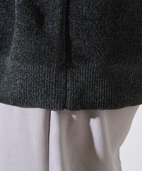 GLOSTER（グロスター）の「【昨年人気アイテム再登場！チクチクしないニット】モールダブルフェイス プルオーバーニット（ニット/セーター・メンズ・ネイビー/ブラック/モスグリーン/グレイッシュベージュ・L/M/S）」の19枚目の写真