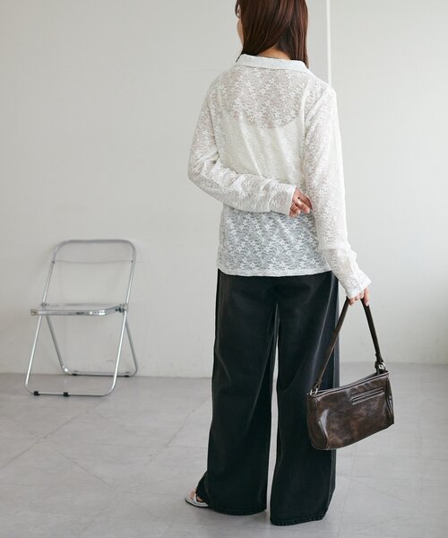 DISCOAT（ディスコート）の「ライトオンスデニムワイドパンツ（デニムパンツ・レディース・ブラック/ブルー・SMALL/MEDIUM/LARGE）」の12枚目の写真