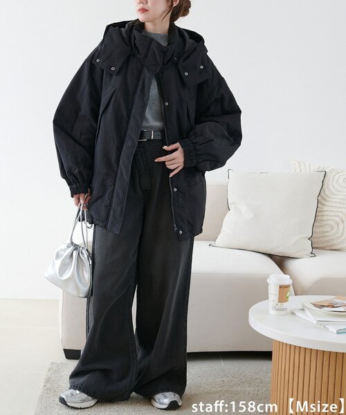 DISCOAT（ディスコート）の「ライトオンスデニムワイドパンツ（デニムパンツ・レディース・ブラック/ブルー・SMALL/MEDIUM/LARGE）」の15枚目の写真