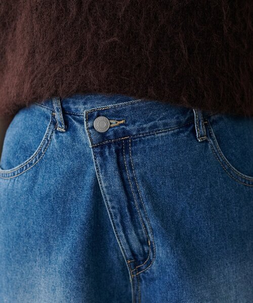 DISCOAT（ディスコート）の「ライトオンスデニムワイドパンツ（デニムパンツ・レディース・ブラック/ブルー・SMALL/MEDIUM/LARGE）」の19枚目の写真