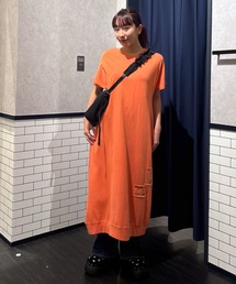 RODEO CROWNS WIDE BOWL | 2way ワッフルコンビカットロングワンピース(ワンピース)