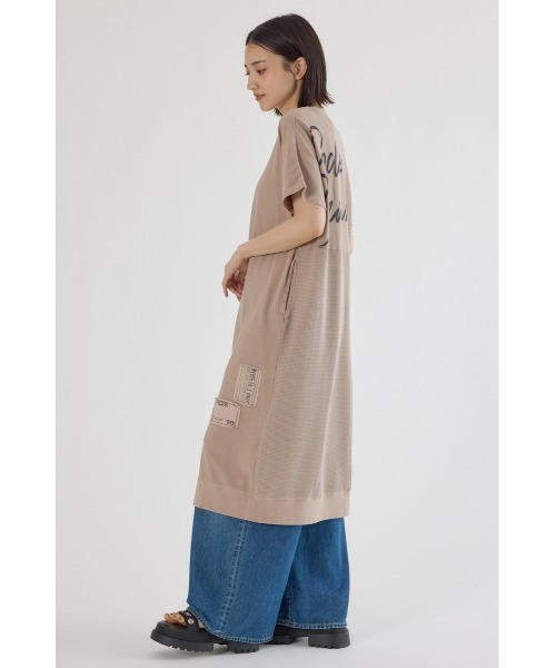 RODEO CROWNS WIDE BOWL（ロデオクラウンズワイドボウル）の「2way ワッフルコンビカットロングワンピース（ワンピース・レディース・ベージュ/オレンジ/ブラック・FREE）」の20枚目の写真