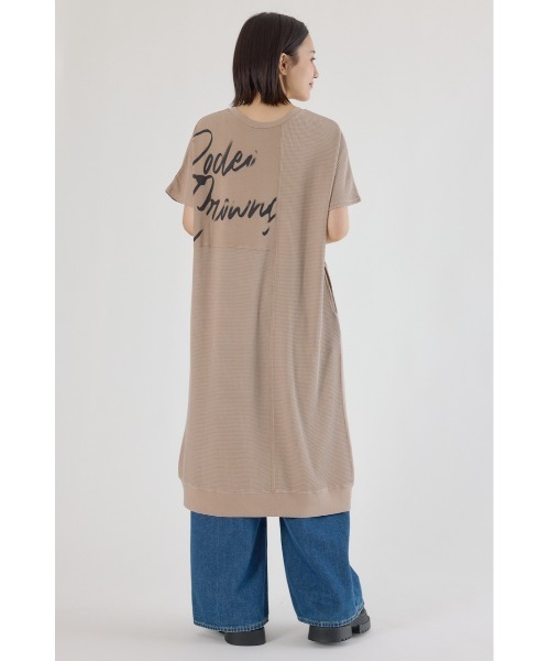 RODEO CROWNS WIDE BOWL（ロデオクラウンズワイドボウル）の「2way ワッフルコンビカットロングワンピース（ワンピース・レディース・ベージュ/オレンジ/ブラック・FREE）」の21枚目の写真