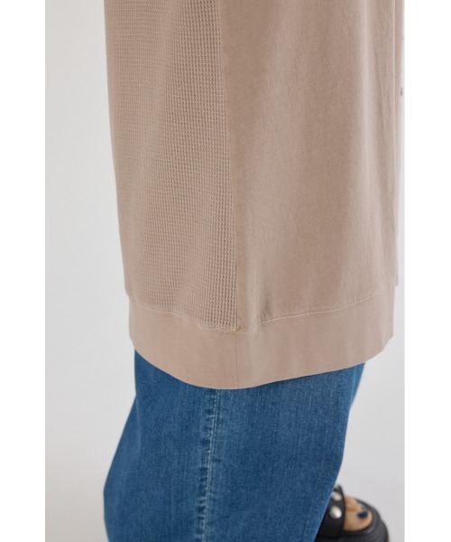 RODEO CROWNS WIDE BOWL（ロデオクラウンズワイドボウル）の「2way ワッフルコンビカットロングワンピース（ワンピース・レディース・ベージュ/オレンジ/ブラック・FREE）」の5枚目の写真