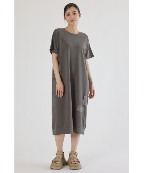 RODEO CROWNS WIDE BOWL（ロデオクラウンズワイドボウル）の「2way ワッフルコンビカットロングワンピース（ワンピース・レディース・ベージュ/オレンジ/ブラック・FREE）」の6枚目の写真