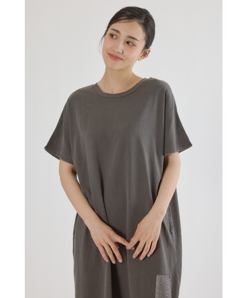 RODEO CROWNS WIDE BOWL（ロデオクラウンズワイドボウル）の「2way ワッフルコンビカットロングワンピース（ワンピース・レディース・ベージュ/オレンジ/ブラック・FREE）」の11枚目の写真