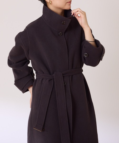 COLLAGE GALLARDAGALANTE（コラージュガリャルダガランテ）の「リバーレイヤードコート/ロングベスト/ノーカラージャケット/2点セットアイテム（その他アウター・レディース・チャコールグレー/ベージュ・FREE）」の2枚目の写真