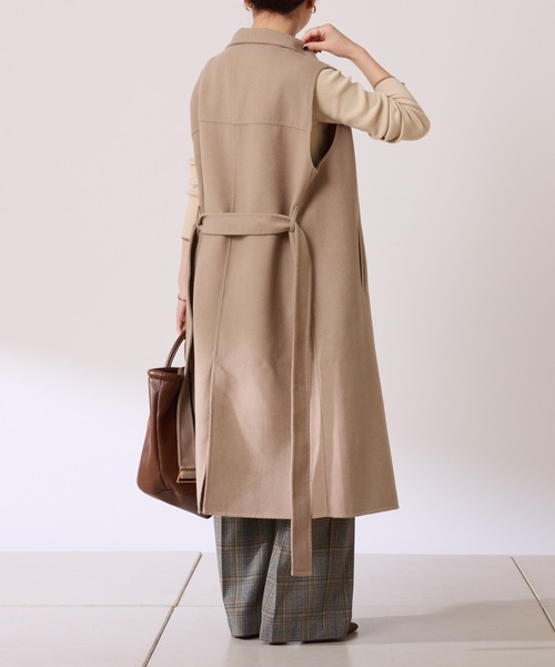 COLLAGE GALLARDAGALANTE（コラージュガリャルダガランテ）の「リバーレイヤードコート/ロングベスト/ノーカラージャケット/2点セットアイテム（その他アウター・レディース・チャコールグレー/ベージュ・FREE）」の20枚目の写真