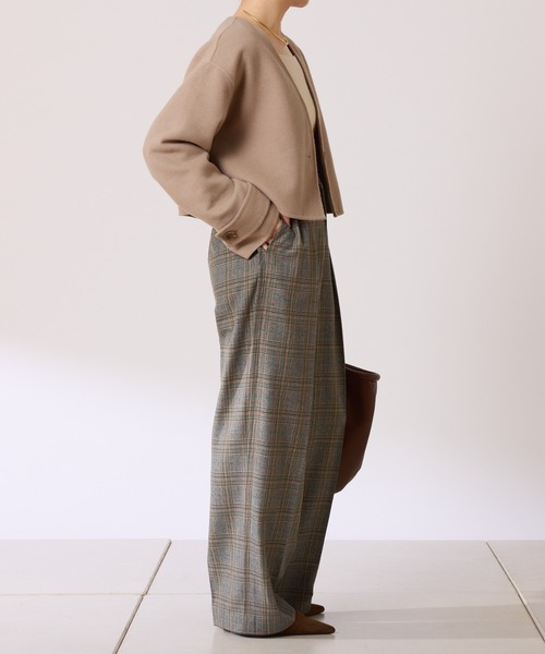 COLLAGE GALLARDAGALANTE（コラージュガリャルダガランテ）の「リバーレイヤードコート/ロングベスト/ノーカラージャケット/2点セットアイテム（その他アウター・レディース・チャコールグレー/ベージュ・FREE）」の17枚目の写真