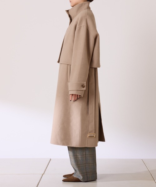 COLLAGE GALLARDAGALANTE（コラージュガリャルダガランテ）の「リバーレイヤードコート/ロングベスト/ノーカラージャケット/2点セットアイテム（その他アウター・レディース・チャコールグレー/ベージュ・FREE）」の11枚目の写真