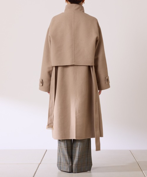 COLLAGE GALLARDAGALANTE（コラージュガリャルダガランテ）の「リバーレイヤードコート/ロングベスト/ノーカラージャケット/2点セットアイテム（その他アウター・レディース・チャコールグレー/ベージュ・FREE）」の12枚目の写真