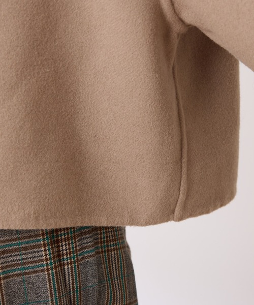 COLLAGE GALLARDAGALANTE（コラージュガリャルダガランテ）の「リバーレイヤードコート/ロングベスト/ノーカラージャケット/2点セットアイテム（その他アウター・レディース・チャコールグレー/ベージュ・FREE）」の5枚目の写真