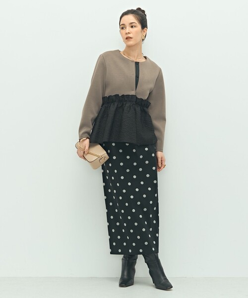 NOLLEY'S（ノーリーズ）の「ウォッシャブルストレッチドットジャガード