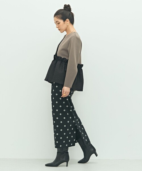 NOLLEY'S（ノーリーズ）の「ウォッシャブルストレッチドットジャガード