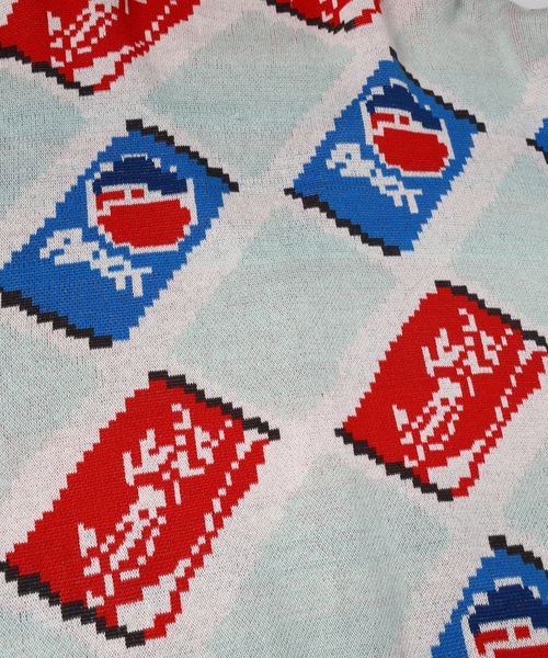 amok(アモク)の「CAN ARGYLE KNIT CARDIGAN(カーディガン/ボレロ・メンズ・グレー/ミント・M/S)」の12枚目の写真