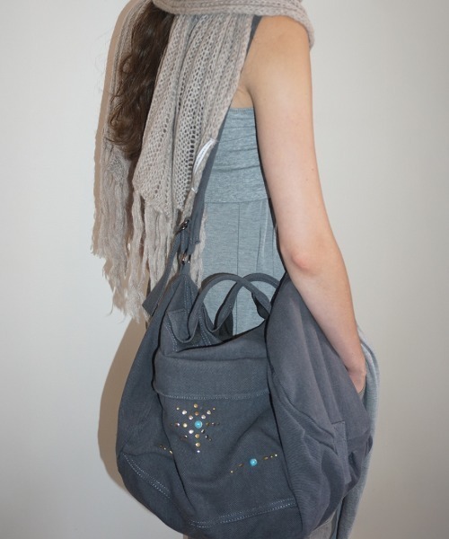 セール】Three-Way Stud Twill Bag（ショルダーバッグ）｜SCULPTOR