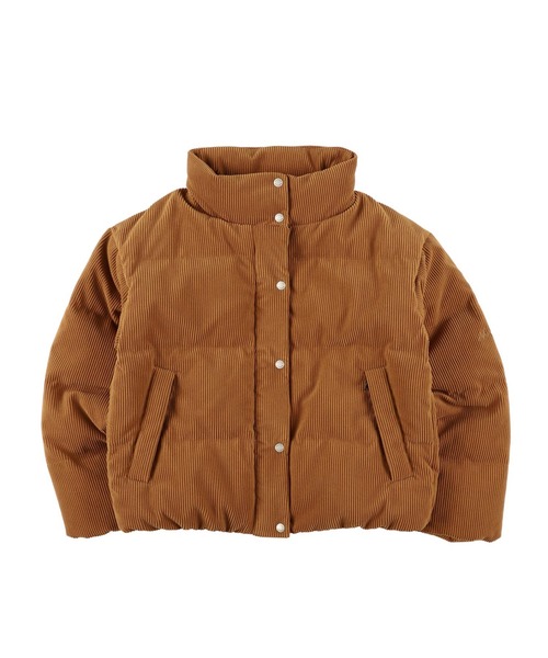 NANGA（ナンガ）の「CORDUROY SHORT DOWN JACKET W/コーデュロイショートダウンジャケット (ウィメンズ)（ダウンジャケット/コート・レディース・ブラック/アイボリー/キャメル/カーキ・L/S/M）」の4枚目の写真