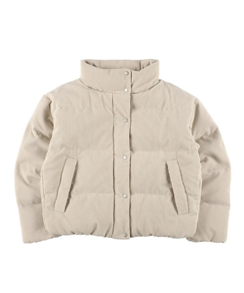 NANGA（ナンガ）の「CORDUROY SHORT DOWN JACKET W/コーデュロイショートダウンジャケット (ウィメンズ)（ダウンジャケット/コート・レディース・ブラック/アイボリー/キャメル/カーキ・L/S/M）」の13枚目の写真