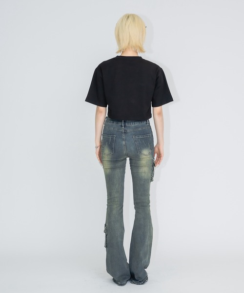 17HR（セブンティーンアワーズ）の「ローウエストフレアデニム（デニムパンツ・レディース・ブルー・FREE）」の14枚目の写真