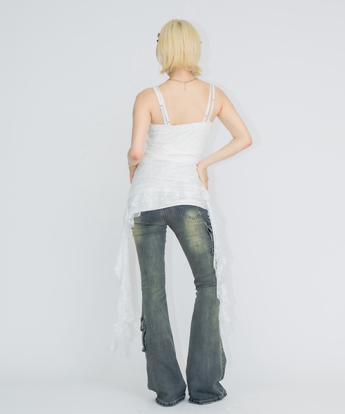 17HR（セブンティーンアワーズ）の「ローウエストフレアデニム（デニムパンツ・レディース・ブルー・FREE）」の16枚目の写真